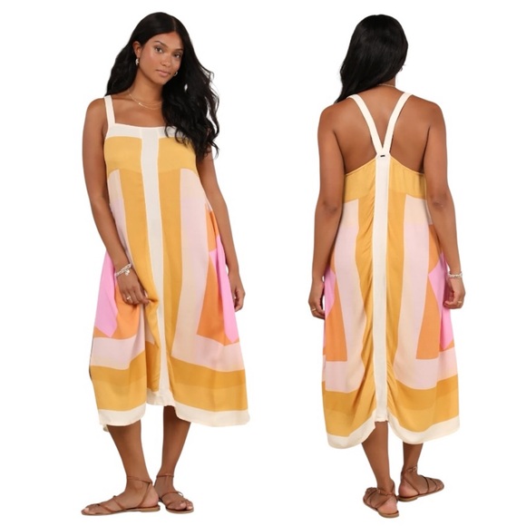O'Neill Multicolor Midi Dress - Picture 1 of 16